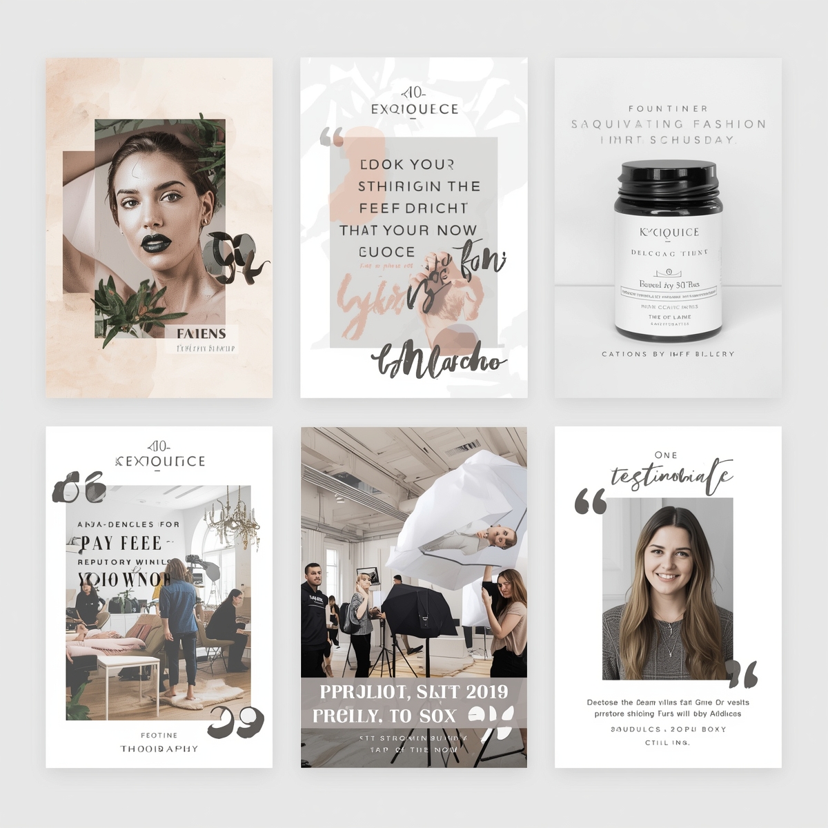 Social media post example: Makeup Product Collection
